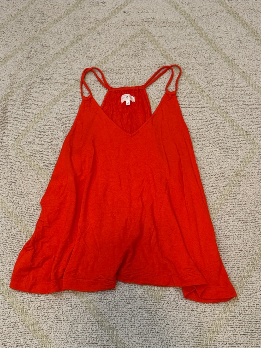 Lou & Grey Red Double-Strap V-Neck Camisole